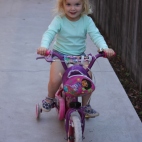 Learning to ride a bike!